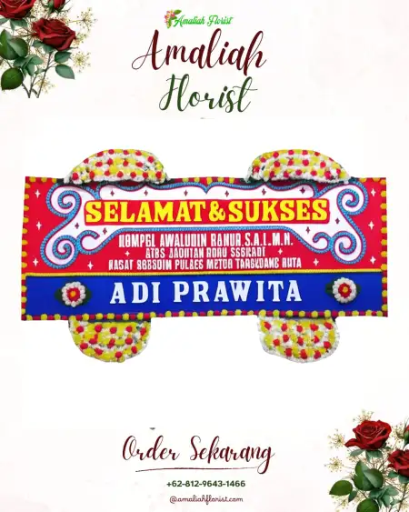 Papan Bunga Ucapan Selamat Tanjung Bumi